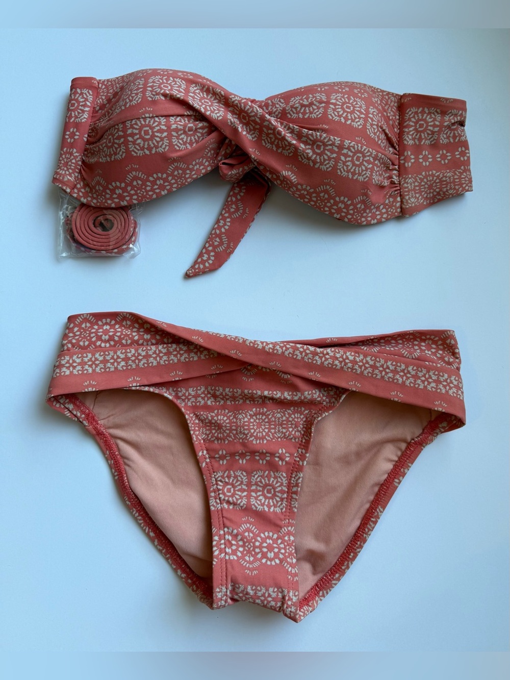 Robin Piccone Isla Bikini Set Terracotta Swimsuit X-Small XS NWOT